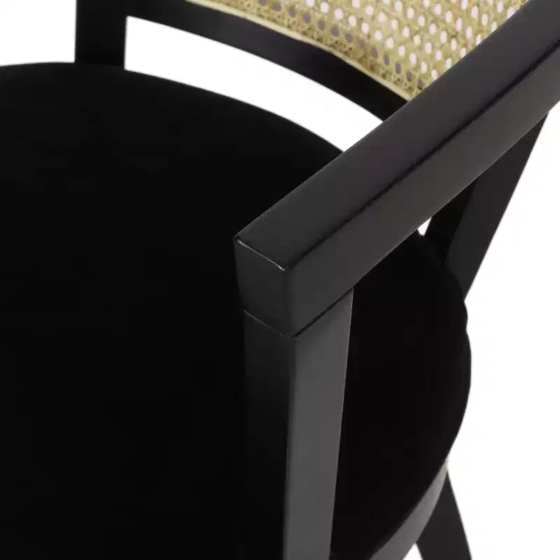 Chaises de salle à manger traditionnelles Christopher Knight Home Delwood en bois d'hévéa et cannage (lot de 2)
