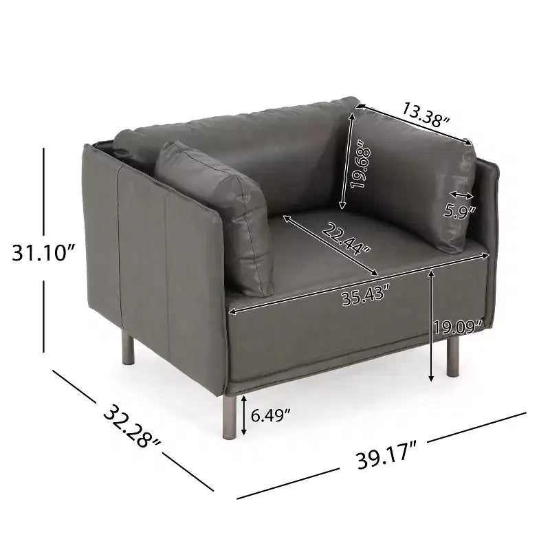 Christopher Knight Home Kyrie Fauteuil d'appoint rembourré avec coussins
