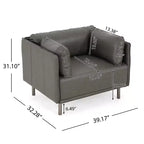 Christopher Knight Home Kyrie Fauteuil d'appoint rembourré avec coussins