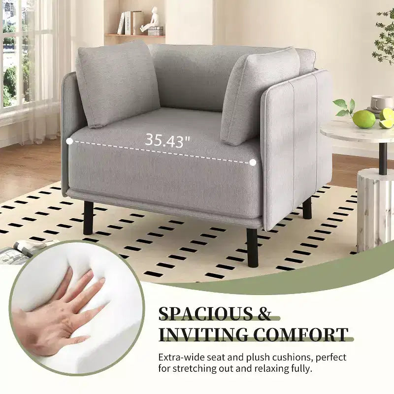 Christopher Knight Home Kyrie Fauteuil d'appoint rembourré avec coussins