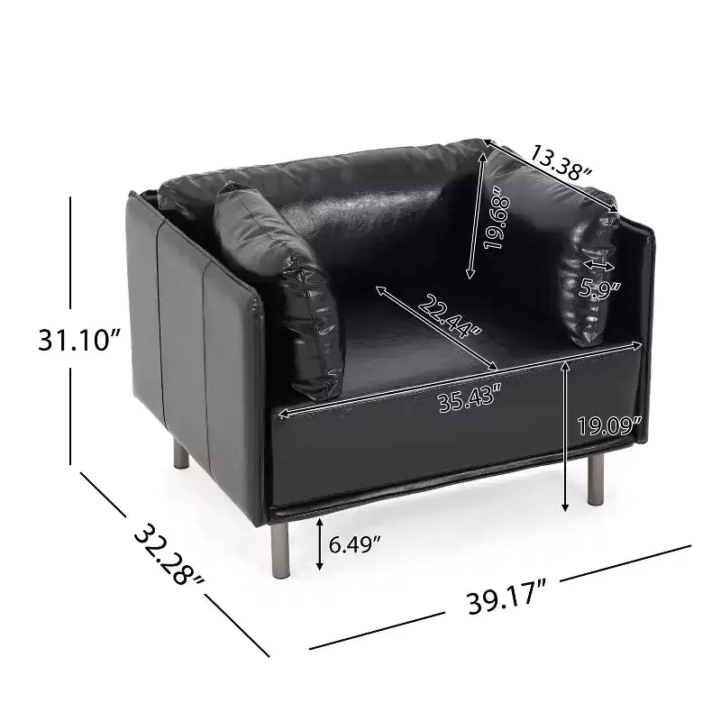 Christopher Knight Home Kyrie Fauteuil d'appoint rembourré avec coussins