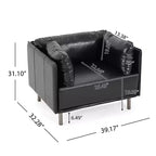 Christopher Knight Home Kyrie Fauteuil d'appoint rembourré avec coussins