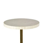 JONATHAN Y Evelyn 26 Table d'appoint/table basse moderne Glam en métal/résine avec plateau mosaïque
