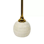 JONATHAN Y Evelyn 26 Table d'appoint/table basse moderne Glam en métal/résine avec plateau mosaïque