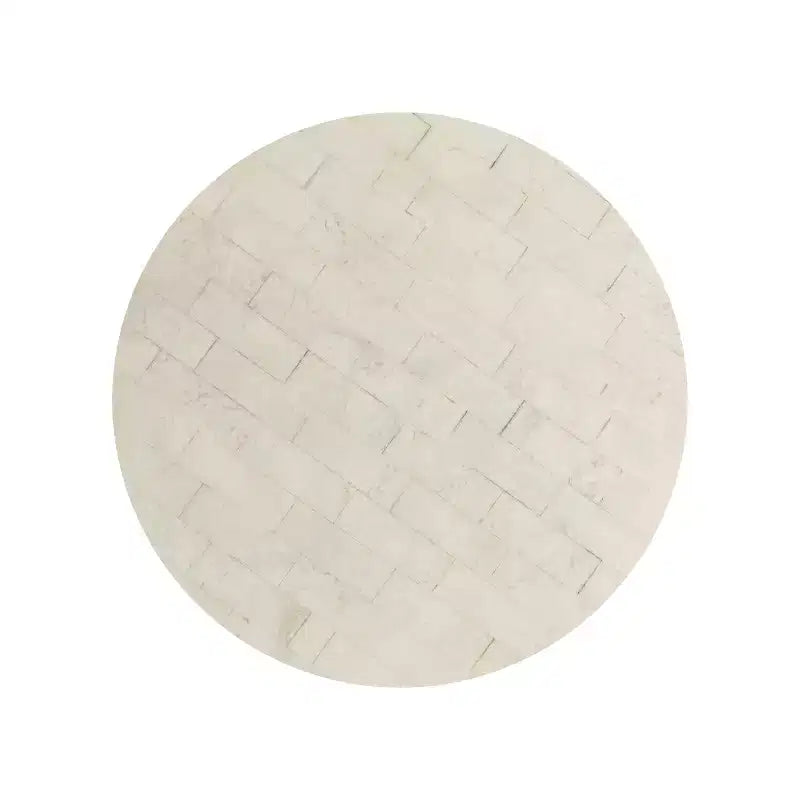JONATHAN Y Evelyn 26 Table d'appoint/table basse moderne Glam en métal/résine avec plateau mosaïque