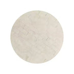 JONATHAN Y Evelyn 26 Table d'appoint/table basse moderne Glam en métal/résine avec plateau mosaïque