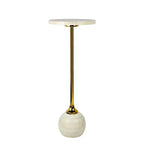 JONATHAN Y Evelyn 26 Table d'appoint/table basse moderne Glam en métal/résine avec plateau mosaïque