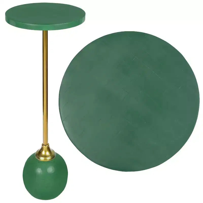 JONATHAN Y Evelyn 26 Table d'appoint/table basse moderne Glam en métal/résine avec plateau mosaïque