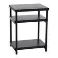 Household Essentials Jamestown Rectangular End Table Black