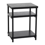 Household Essentials Jamestown Rectangular End Table Black