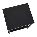 Table d'appoint rectangulaire Jamestown Household Essentials noire