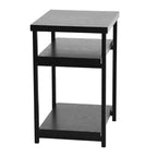 Table d'appoint rectangulaire Jamestown Household Essentials noire