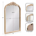 Miroir arche en bois Arendahl 24x36 Kate & Laurel All Things Decor