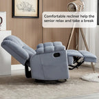 Fauteuil Inclinable Pivotant à Bascule Lazy Boy, Grand Fauteuil Inclinable Manuel Rembourré avec Accoudoirs et Dossier Capitonnés