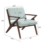 Christopher Knight Home Yuna, fauteuil d'appoint rembourré en bois, vert/marron