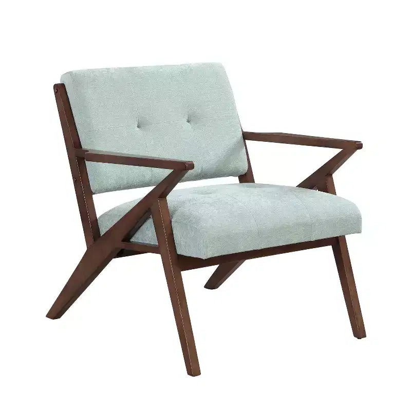 Christopher Knight Home Yuna, fauteuil d'appoint rembourré en bois, vert/marron