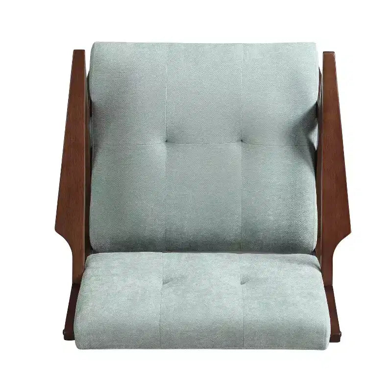 Christopher Knight Home Yuna, fauteuil d'appoint rembourré en bois, vert/marron