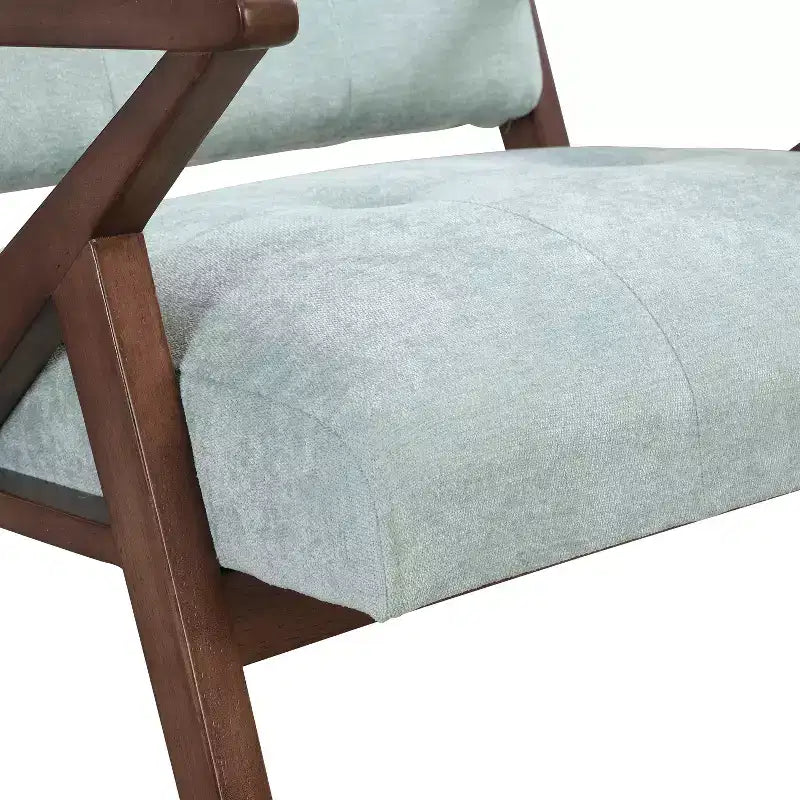 Christopher Knight Home Yuna, fauteuil d'appoint rembourré en bois, vert/marron