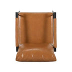 Christopher Knight Home Wayne Fauteuil d'appoint en similicuir et métal, Brun/Noir