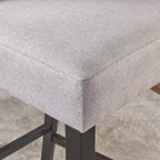 Tabouret de comptoir Christopher Knight Home Bella rembourré de 26,8 po avec clous décoratifs (lot de 2)