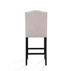 Tabouret de comptoir Christopher Knight Home Bella rembourré de 26,8 po avec clous décoratifs (lot de 2)
