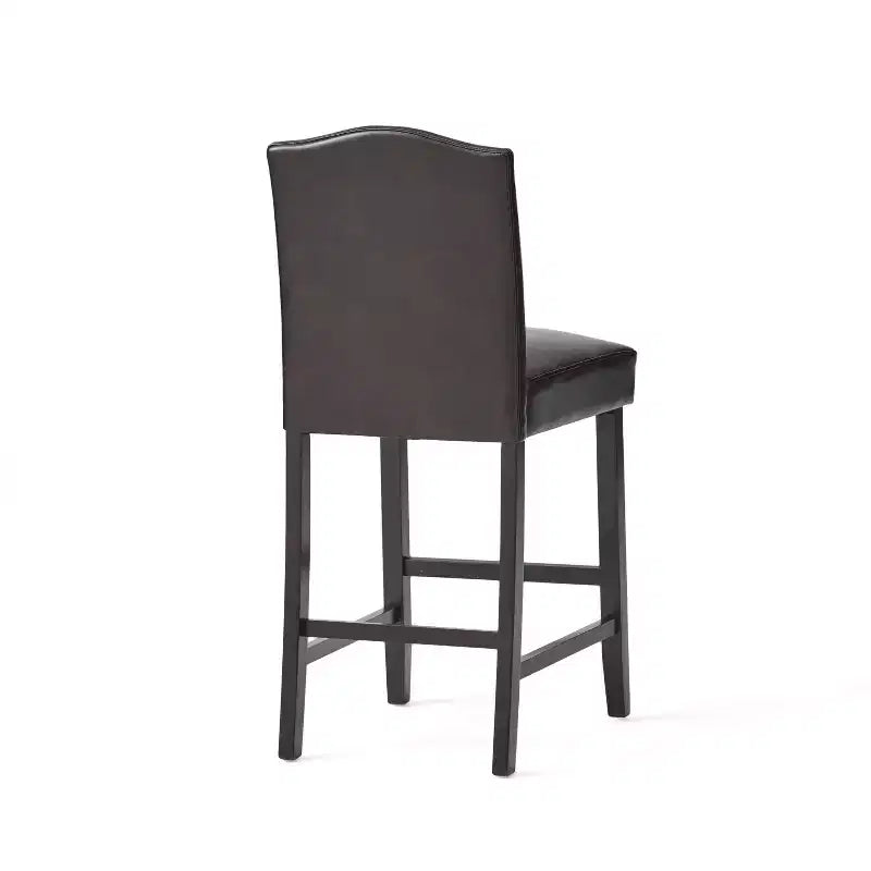 Tabouret de comptoir Christopher Knight Home Bella rembourré de 26,8 po avec clous décoratifs (lot de 2)
