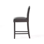 Tabouret de comptoir Christopher Knight Home Bella rembourré de 26,8 po avec clous décoratifs (lot de 2)