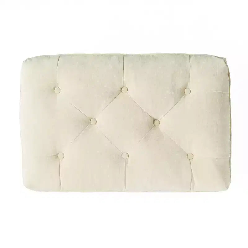 GDFStudio Jeremy, pouf capitonné en tissu de style contemporain