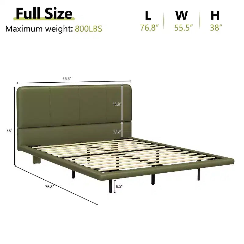 Lit flottant moderne Christopher Knight Home Korli grand format rembourré avec éclairage DEL