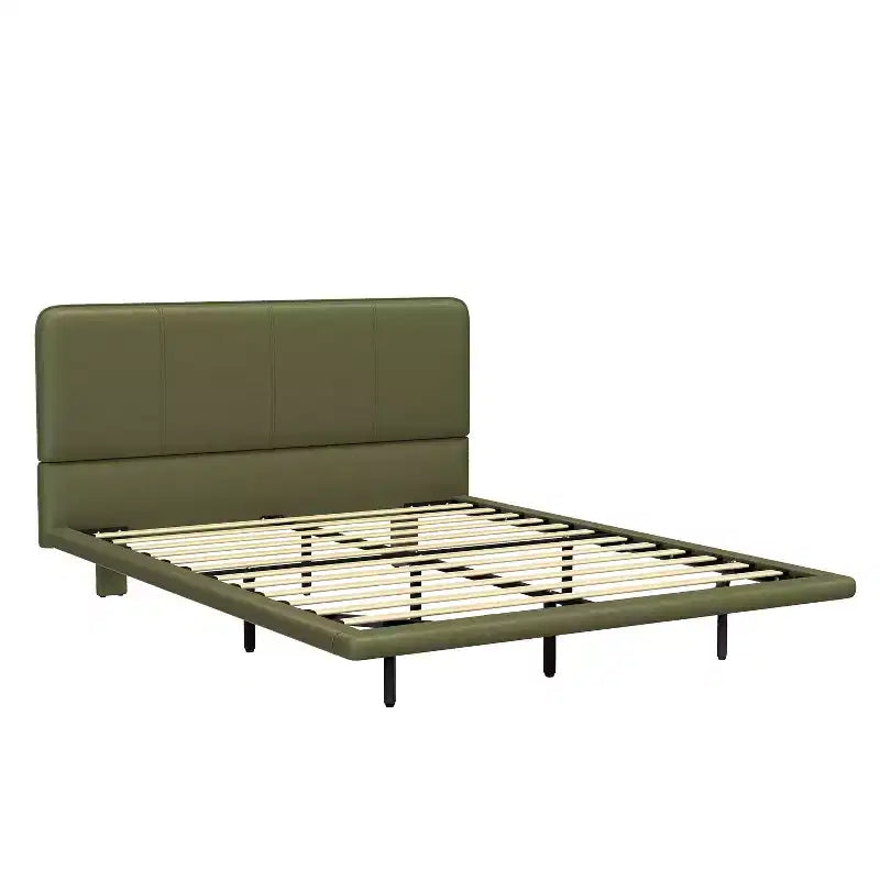 Lit flottant moderne Christopher Knight Home Korli grand format rembourré avec éclairage DEL