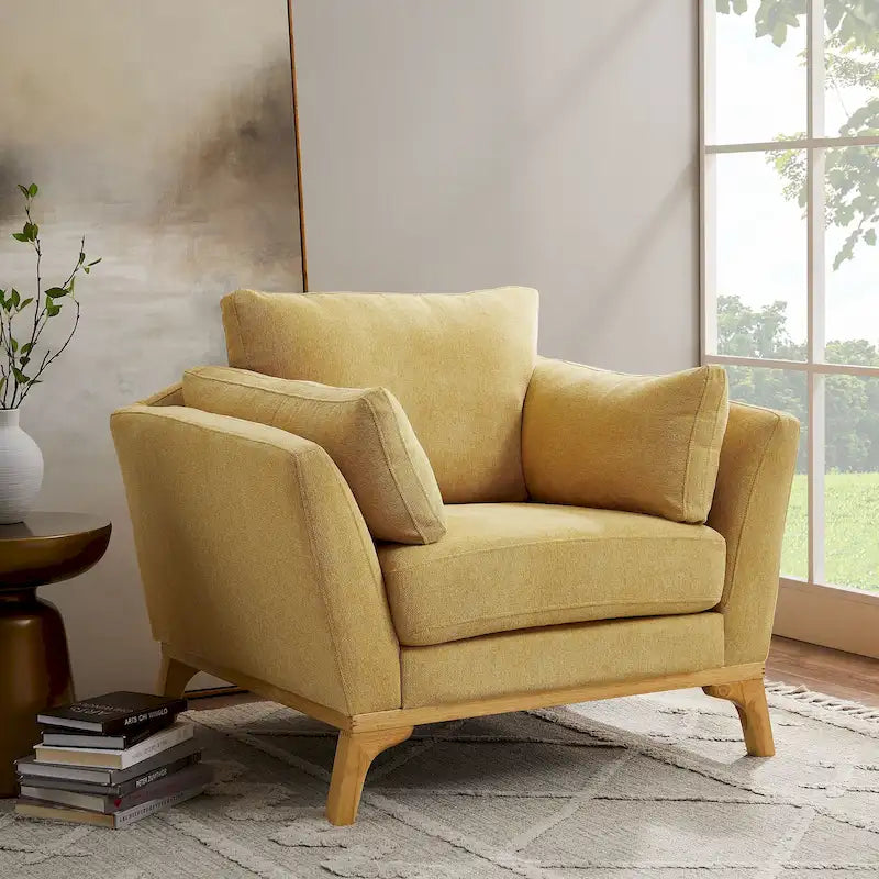 Fauteuil d'appoint moderne à accoudoirs évasés VANOMi 41.7