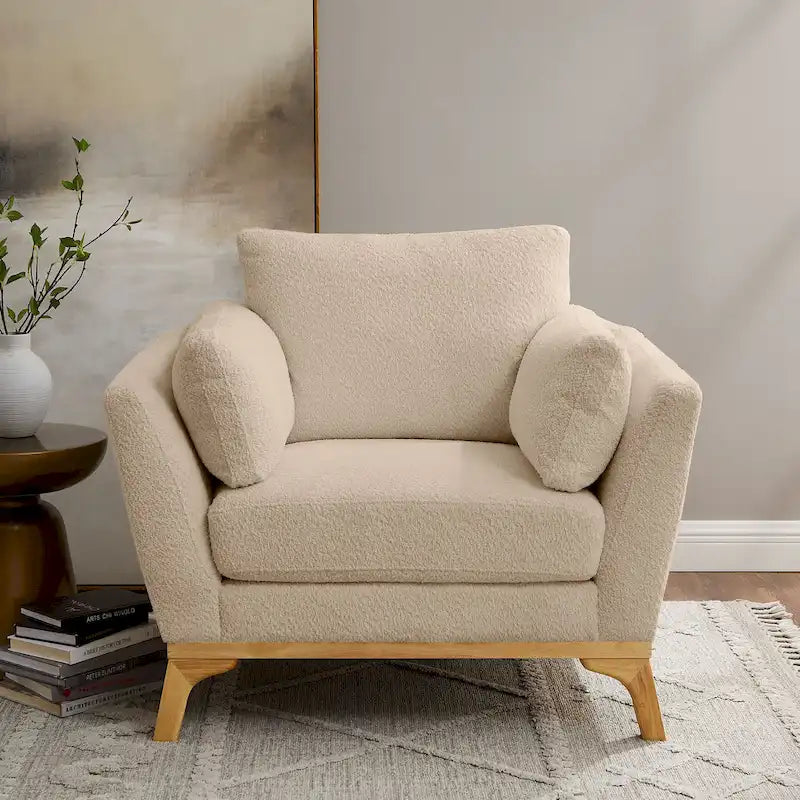 Fauteuil d'appoint moderne à accoudoirs évasés VANOMi 41.7