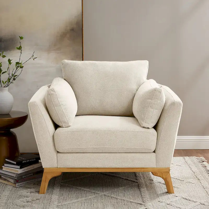 Fauteuil d'appoint moderne à accoudoirs évasés VANOMi 41.7