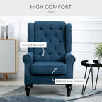 Fauteuil d'appoint à haut dossier enveloppant