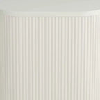 Table d'appoint plissée moderne blanche large 16 Studio 55D Murphy