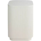 Table d'appoint plissée moderne blanche large 16 Studio 55D Murphy