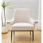 Fauteuil d'appoint d'intérieur en velours du milieu du siècle avec accoudoirs inclinés