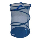 Panier à linge en maille escamotable, armature en acier à ressort, doublure en maille pour la circulation de l'air, grande capacité, montage facile, rangement compact