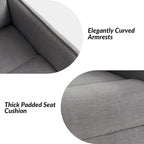 Fauteuil inclinable pivotant Curtis avec deux poches latérales par HULALA HOME