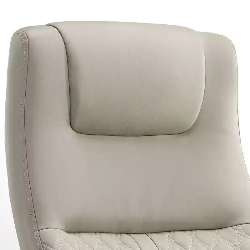 Chaise de bureau en similicuir PU, 72,4 P x 66 L x 115,9 - 126,1 H cm, Grise