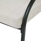 Christopher Knight Home Hayden Chaises de salle à manger rembourrées avec accoudoirs et pieds en métal (Lot de 2)