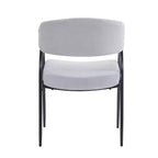 Christopher Knight Home Hayden Chaises de salle à manger rembourrées avec accoudoirs et pieds en métal (Lot de 2)
