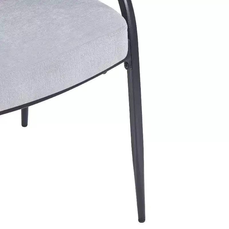 Christopher Knight Home Hayden Chaises de salle à manger rembourrées avec accoudoirs et pieds en métal (Lot de 2)
