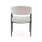 Christopher Knight Home Hayden Chaises de salle à manger rembourrées avec accoudoirs et pieds en métal (Lot de 2)