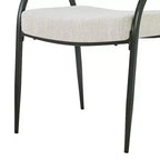 Christopher Knight Home Hayden Chaises de salle à manger rembourrées avec accoudoirs et pieds en métal (Lot de 2)