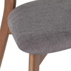 Christopher Knight Home Chaise de salle à manger Hugh en tissu et hévéa (lot de 2)