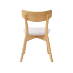 Christopher Knight Home Chaise de salle à manger Hugh en tissu et hévéa (lot de 2)