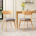 Christopher Knight Home Hugh Upholstered Fabric Rubberwood Dining Chair (Set of 2)