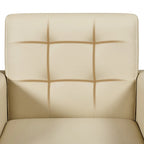 Fauteuil d'appoint capitonné moderne en similicuir Yaheetech avec pieds en bois massif - 28.52933