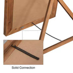 Dovelina Miroir sur pied à cadre vertical en bois – 180 x 90 cm, marron